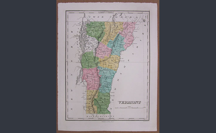 Historical Vermont Map